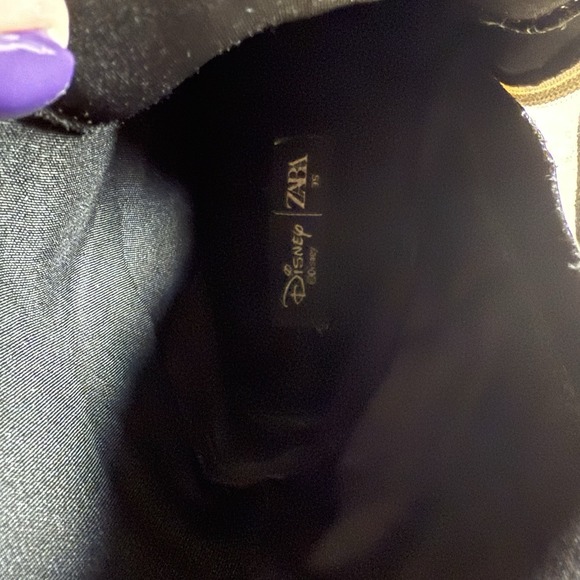 Zara Kids Mickey Mouse Lace Ankle Boots Girls Size US 3.5, EUR 35 - Picture 10 of 11